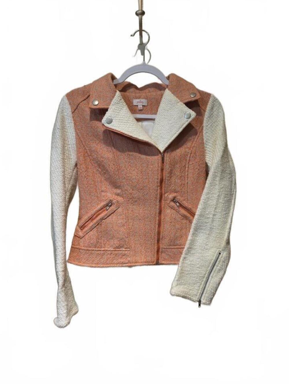 Pixley Tumara Tweed Moto Jacket Size small